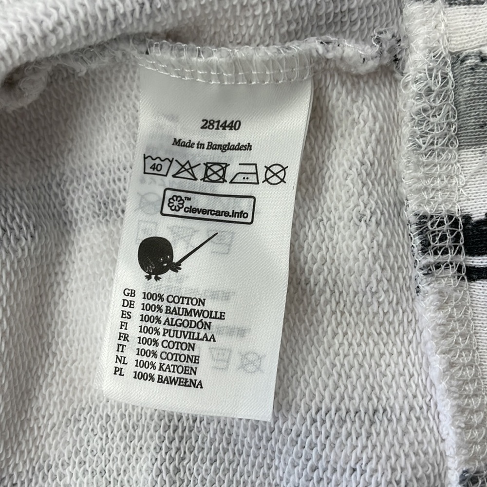 NWOT • Monki Crew Neck Terry Pullover in Paint Stroke Print. - Picture 13 of 14